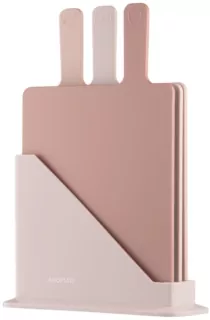 Набор досок кухонных на подставке ARDESTO Fresh, 3шт, 24.1х33х7.9см, пластик