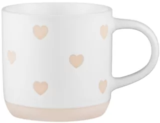 Mug ARDESTO Heart, 420ml, ceramics, white