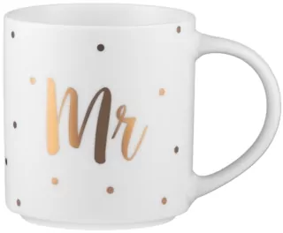 Mug ARDESTO Mr, 280ml, porcelain, white