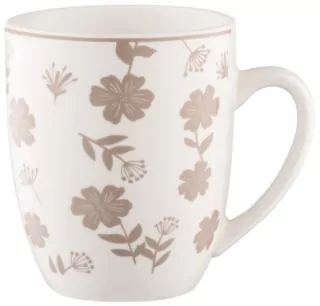 Mug ARDESTO Ravenna, 360ml, porcelain, white-beige