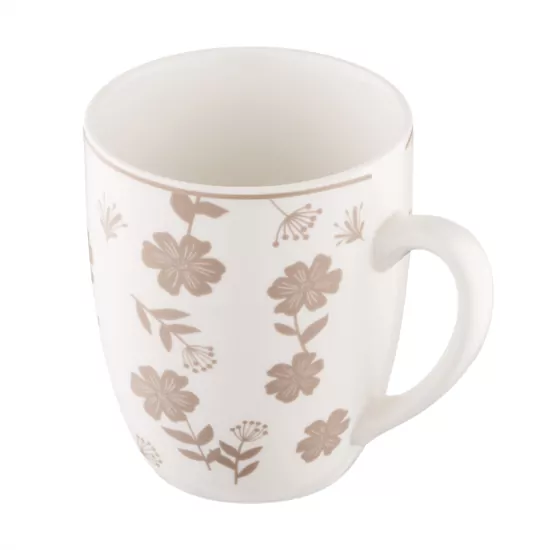 Набір чашок ARDESTO Ravenna, 4шт., 360мл, порцеляна, біло-бежевий