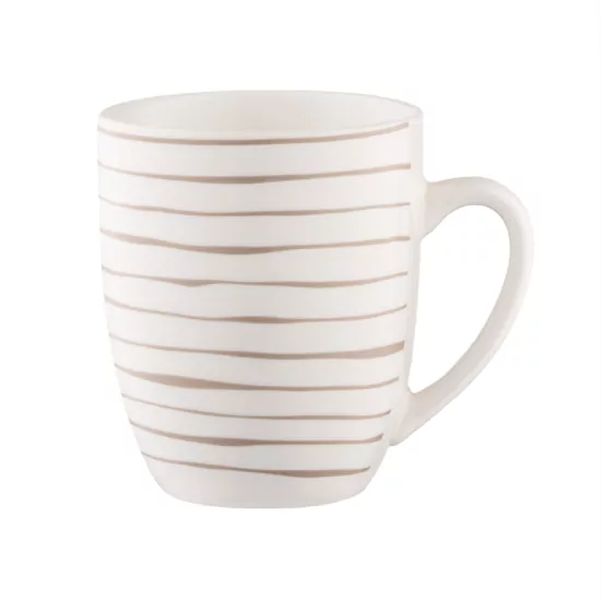 Набір чашок ARDESTO Ravenna, 4шт., 360мл, порцеляна, біло-бежевий