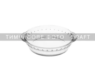 Форма для запекания ARDESTO Black Mars 22.3×4.7см, боросиликатное стекло, круглая, прозрачный