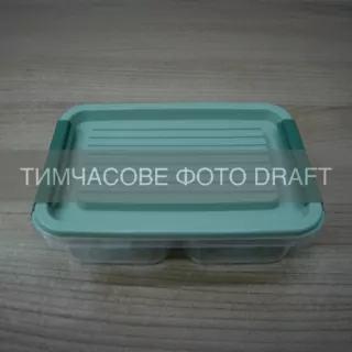 Контейнер двухсекционный для хранения пищевых продуктов ARDESTO Fresh 2х0.25л, пластик, прямоугольная, зеленый