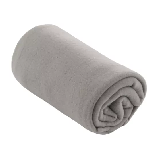 Плед ARDESTO Fleece 130×160см, 100% полиэстер, серый светлый