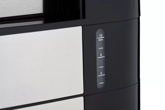 Coffee maker ARDESTO drip Steel Collection 1.2l, ground + beans, display, silver-black