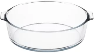 Форма для запікання ARDESTO Black Mars 23×20.8×7см, боросилікатне скло, кругла, прозорий