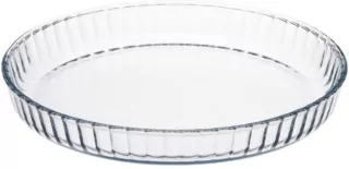 Форма для запікання ARDESTO Black Mars 27.6х3.8см, боросилікатне скло, кругла, прозорий