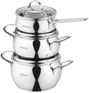 Набір посуду ARDESTO Gemini Liguria, 6 предметів, нержавіюча сталь