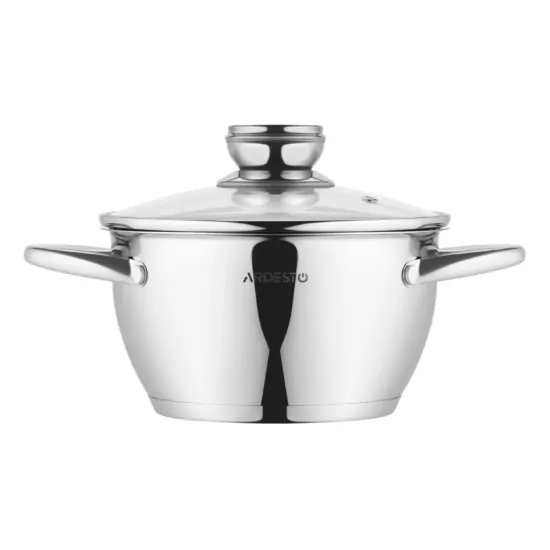 Каструля зі скляною кришкою ARDESTO Gemini Lucca, 2.3л, нержавіюча сталь
