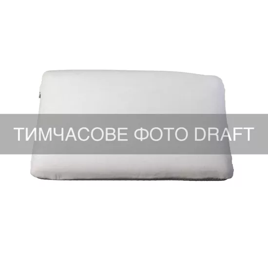 Подушка ортопедическая ARDESTO Sleepwell Warm&Cold 60х40х12см, прямоугольная, пена мемори, белый