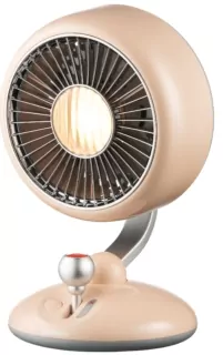 Table fan ARDESTO AviaFan FT-F3600BG desktop, 12cm, rechargeable, backlight, USB-A Type-C, beige