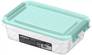 Контейнер для зберігання харчових продуктів ARDESTO Fresh 0.52л, пластик, прямокутна, блакитний