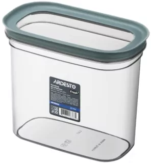 Контейнер для зберігання харчових продуктів ARDESTO Fresh 2.1л, пластик, прямокутна, сірий