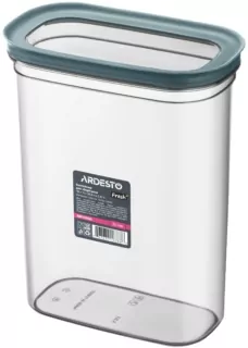 Контейнер для зберігання харчових продуктів ARDESTO Fresh 3.1л, пластик, прямокутна, сірий