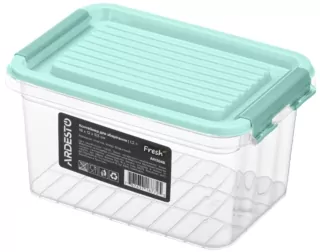 Контейнер для зберігання харчових продуктів ARDESTO Fresh 1.2л, пластик, прямокутна, блакитний