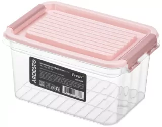 Контейнер для зберігання харчових продуктів ARDESTO Fresh 1.2л, пластик, прямокутна, рожевий