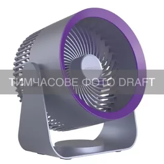Вентилятор ARDESTO OneBreeze FT-M55GR настільний/настінний, 14см, акумулятор, USB-A Type-C, сірий