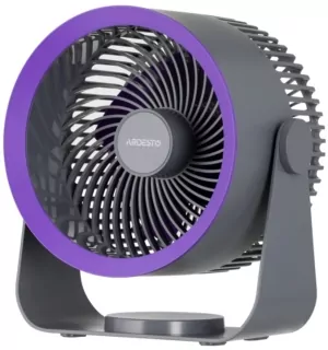 Вентилятор ARDESTO OneBreeze FT-M55GR настольный/настенный, 14см, аккумулятор, USB-A Type-C, серый