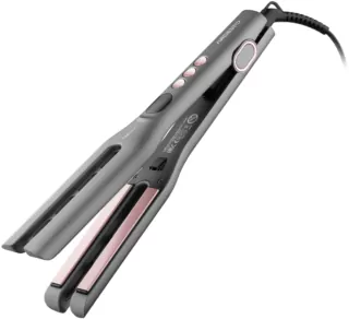 Випрямляч ARDESTO Pink Touch, 68Вт, 150-230C, кераміка, широкий, сірий+рожевий
