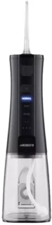 Іригатор ARDESTO портативний, чаша 300 мл, Li-ion акум., в компл. чохол, 6 насадок, USB-C > USB-A, чорний